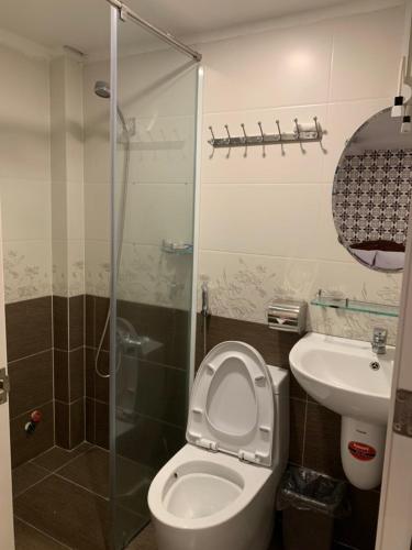 Koupelna v ubytování Hoang Yen Nhi Hotel