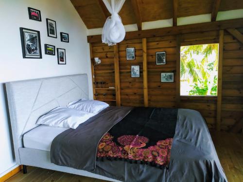 Postel nebo postele na pokoji v ubytování Chalet cabane