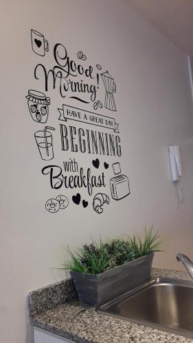 a good morning have a great day beginning with breakfast just wall sticker at Design Larrea Studio in Buenos Aires