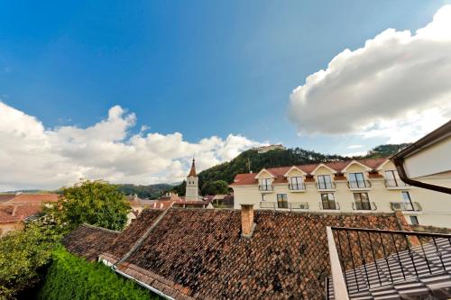 a view from the roof of a building at ApartamentS in Râşnov