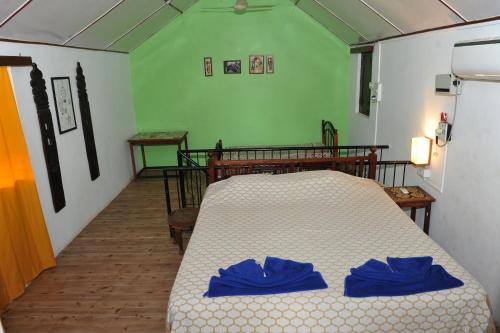 Cama o camas de una habitación en Vivenda Rebelo