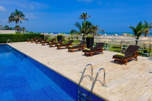 Bazén v ubytování Holiday Inn Cartagena Morros by IHG nebo v jeho okolí