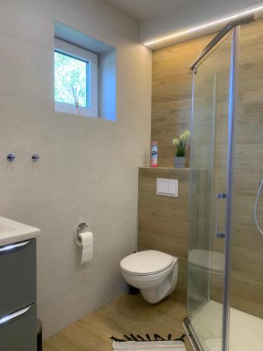 Un baño de Bliżej Ślęży Domki pod Ślężą