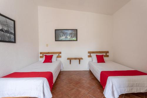 Postel nebo postele na pokoji v ubytování Hotel Paraje Casa Blanca