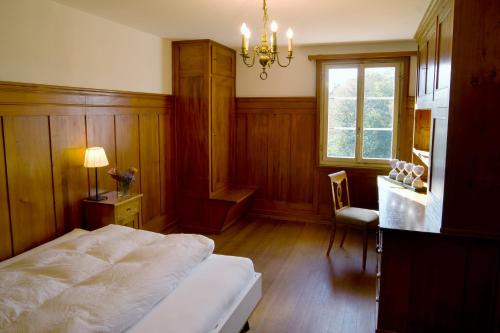 
Ein Bett oder Betten in einem Zimmer der Unterkunft Kloster Dornach / Basel
