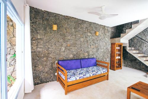 Uma área de estar em Villa Divina Pietra - Ubatuba