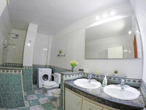 Phòng tắm tại Casa El Cercado