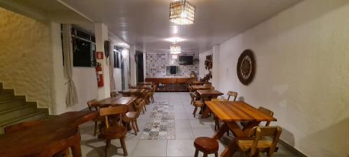 Restaurant o un lloc per menjar a Pousada Praia Bonita Em Milagres