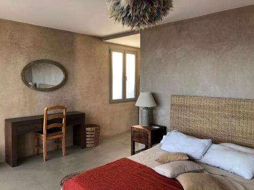 Ένα ή περισσότερα κρεβάτια σε δωμάτιο στο casadosaguas
