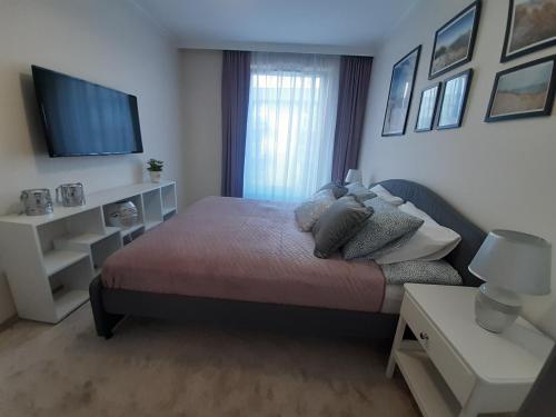 Posteľ alebo postele v izbe v ubytovaní Baltica Sea Apartment II
