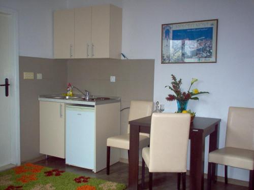 Apartments Jadranにあるキッチンまたは簡易キッチン