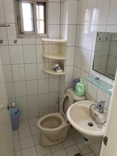 a bathroom with a toilet and a sink at 台南 T ainan in Tainan