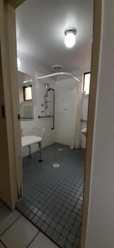 
A bathroom at Abel Tasman Motel
