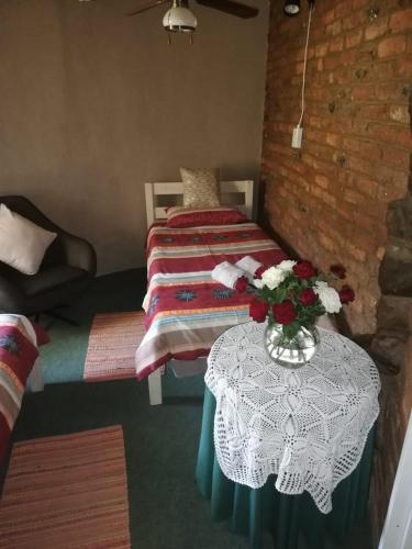 Ένα ή περισσότερα κρεβάτια σε δωμάτιο στο Waboom Farm Stay