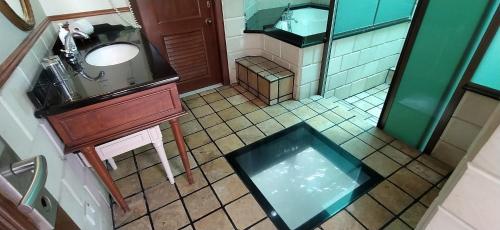 Ett badrum på Port Dickson Private Unit Chalet