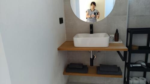 Ванная комната в Apartamento Loft Costa da Morte Vimianzo