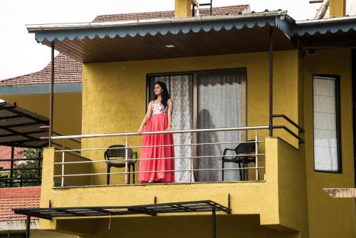 Ein Balkon oder eine Terrasse in der Unterkunft Stone shelter