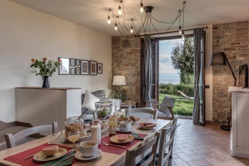 Ruang duduk di Agriturismo Rigone in Chianti
