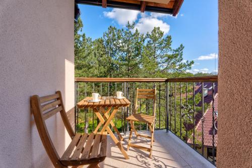 Balcon ou terrasse dans l'établissement Apartment Grey Mountain