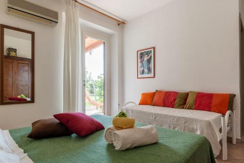 Cama o camas de una habitación en Podere La Retomada