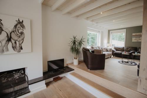Χώρος καθιστικού στο Authentieke Boerderij Woning