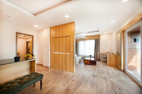 Area soggiorno di ABM Boutique Hotel by Purple Cloud