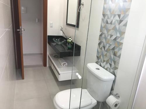 Ванная комната в Residencial Quinta dos Açores