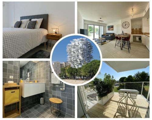 Photo de la galerie de l'établissement Appartement Cosy - Arbre Blanc - Rooftop View, à Montpellier