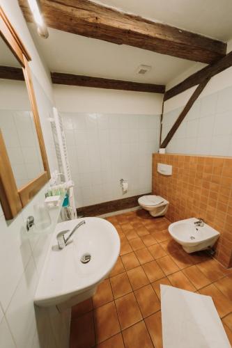 Un baño de Hotel U Hrabenky