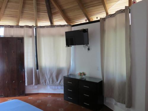 TV a/nebo společenská místnost v ubytování Hotel Posada Comala