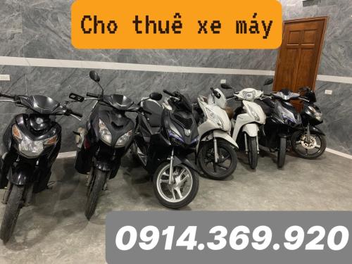 a group of motorcycles parked next to each other at MV Hotel in Hai Phong