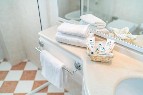 Koupelna v ubytování Hotel Karinzia