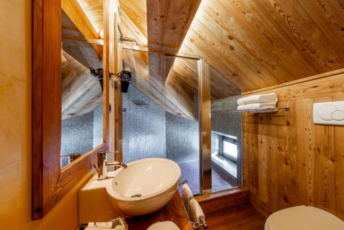 Koupelna v ubytování Re Delle Alpi Resort & Spa, 4 Stelle Superior