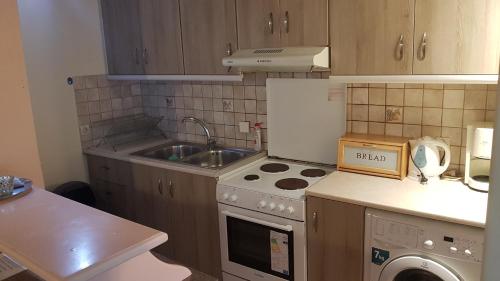 A kitchen or kitchenette at Lefkada Center Apartments