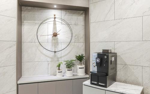Koupelna v ubytování JJ Hotel