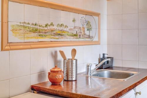 Kuchyň nebo kuchyňský kout v ubytování Possessio Sa Barrala El Taller