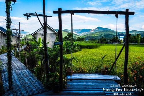 Pemandangan gunung umum atau pemandangan gunung yang diambil dari chalet