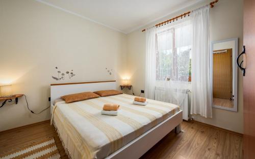 Posteľ alebo postele v izbe v ubytovaní IVA house with apartment