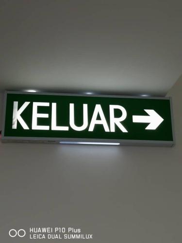 a green and white sign that says kelounge at Grand Bagan Hotel in Butterworth