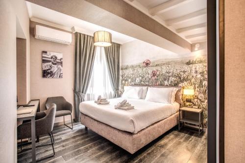 Postel nebo postele na pokoji v ubytování PAX hotel