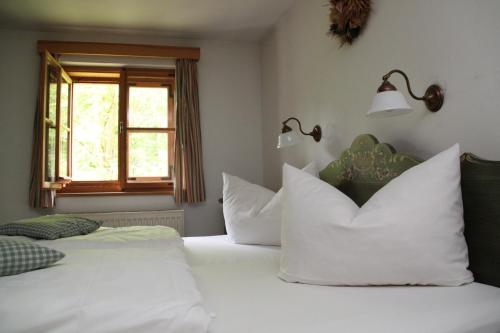 Llit o llits en una habitació de Gasthaus zum Späth