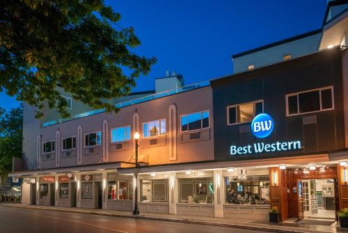 a building with a best western sign on it at Best Western Dorchester Hotel in Nanaimo