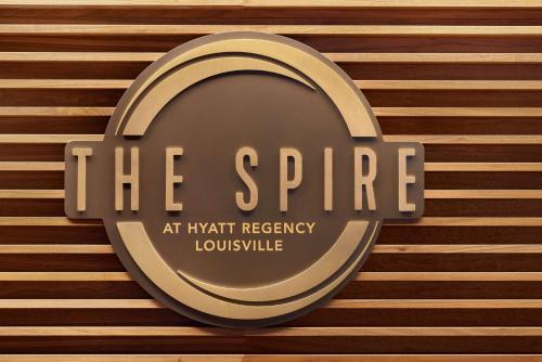 a sign that reads the spice at knight regency louvre at Hyatt Regency Louisville in Louisville