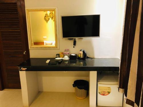 Televisyen dan/atau pusat hiburan di Saline Residence