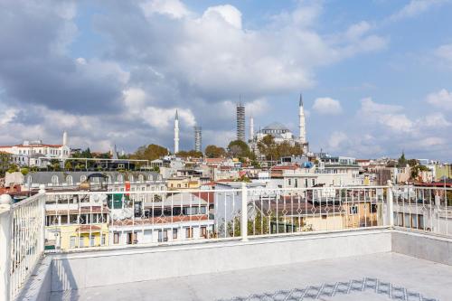 a view of a city from the roof of a building at MENAR HOTEL&SUITES -Old City Sultanahmet in Istanbul