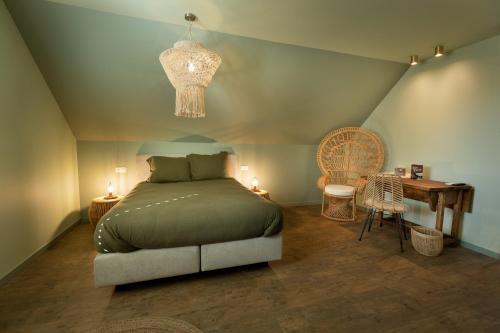 En eller flere senge i et værelse på Casa Cava B&B