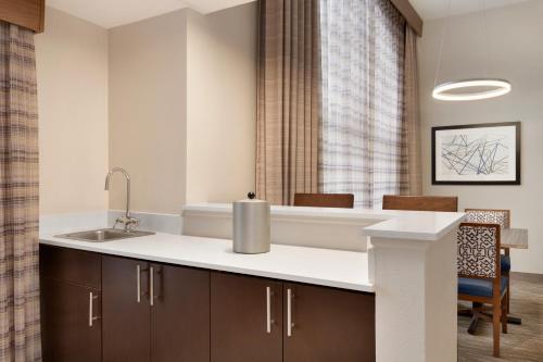 a kitchen with a sink and a counter at Holiday Inn Express Hotel & Suites Auburn - University Area, an IHG Hotel in Auburn