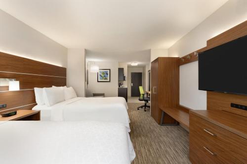 TV o dispositivi per l'intrattenimento presso Holiday Inn Express Hotel & Suites Auburn - University Area by IHG
