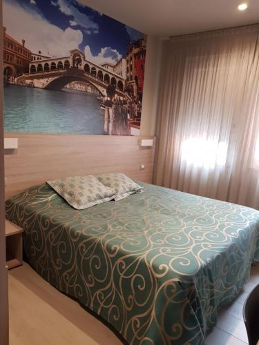 Katil atau katil-katil dalam bilik di Hotel Altieri