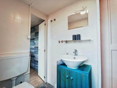 Kúpeľňa v ubytovaní Mobilní dům Marbella kemp Výrovice